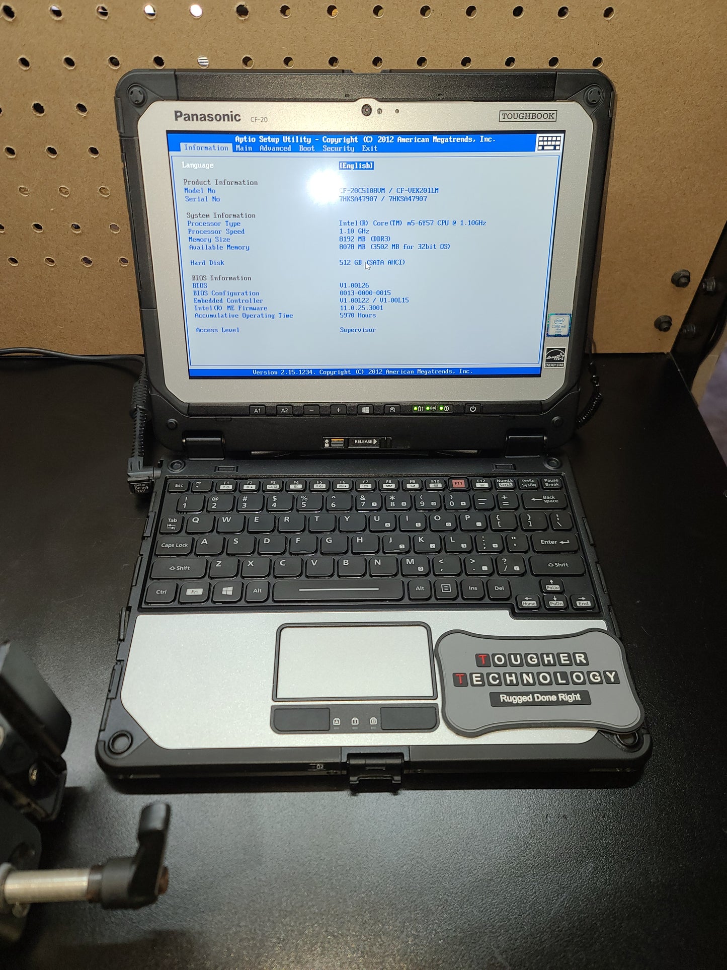 Panasonic Toughbook CF-20 MK1 CF-20C5108VM 512GB SSD 8GB Memory 4G LTE GPS Rugged Laptop Package