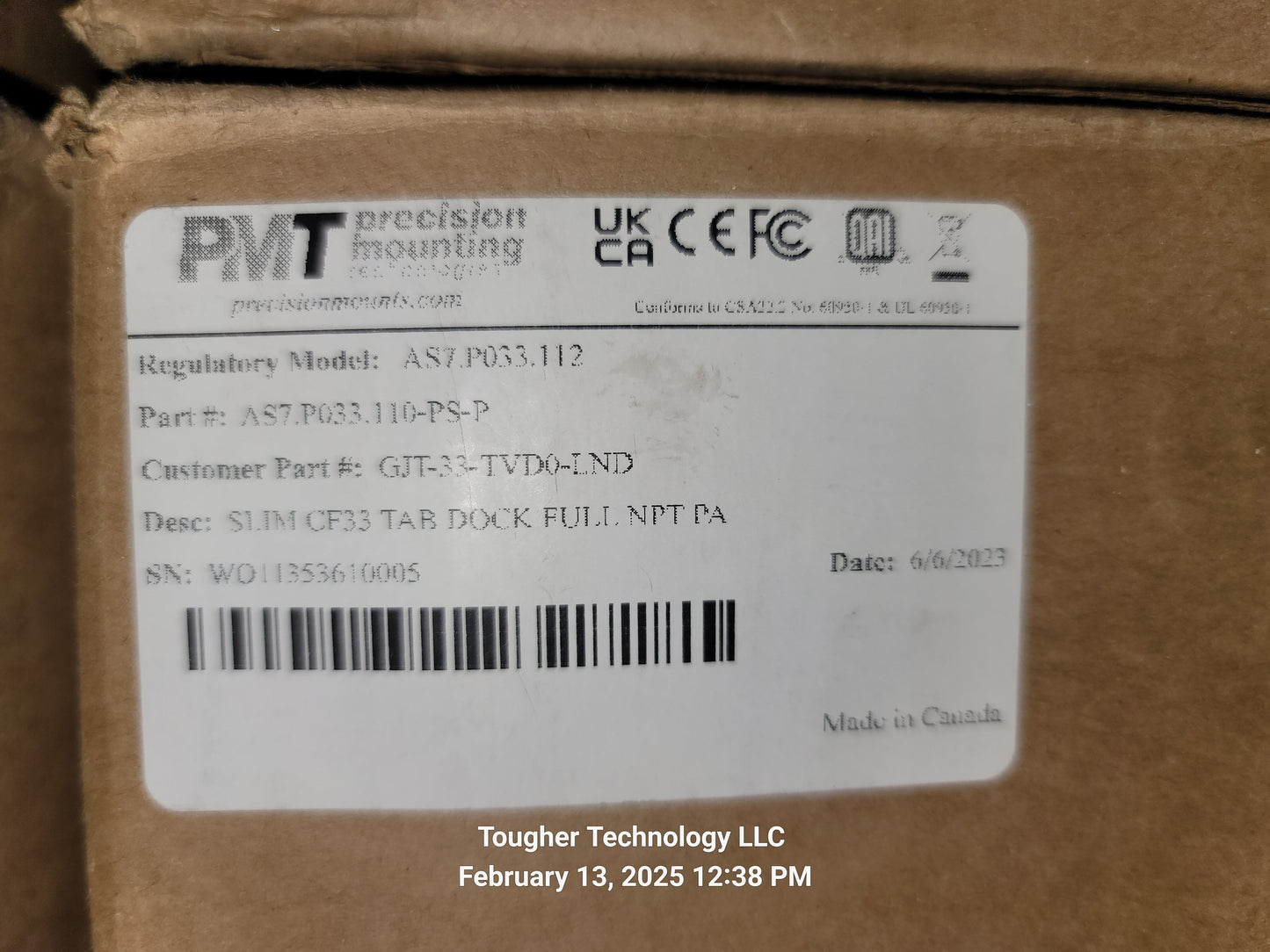 Wholesale Lot of 12 Gamber-Johnson 7300-0196-30 TrimLine Panasonic Toughbook 33 Tablet Docking Stations GJT-33-TVD0-LND