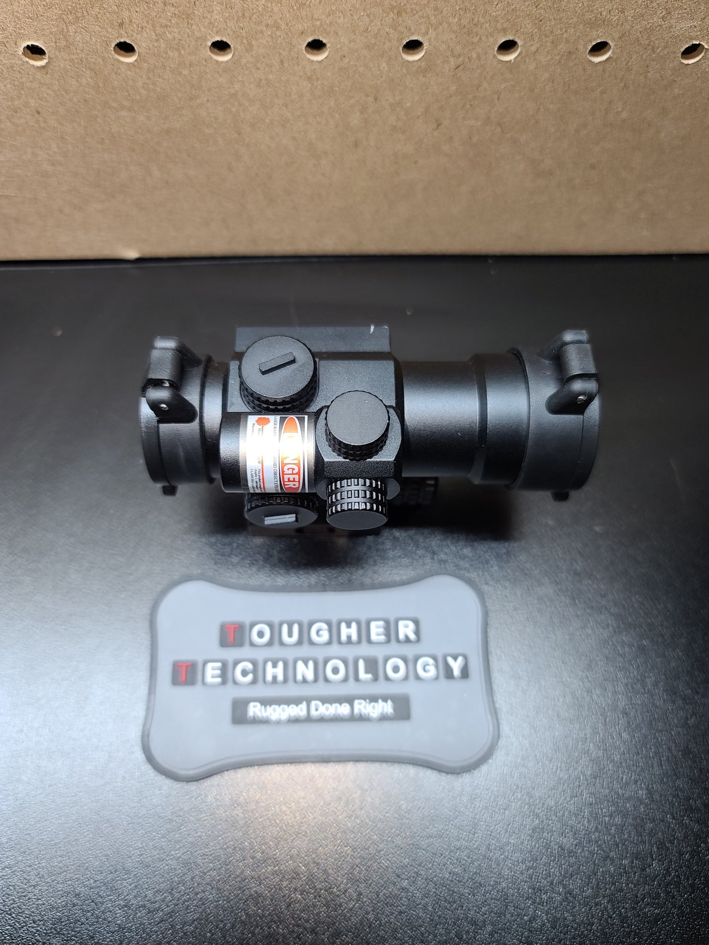 AT3 Tactical LEOS Red Dot Sight with Integrated Laser Sight & Riser