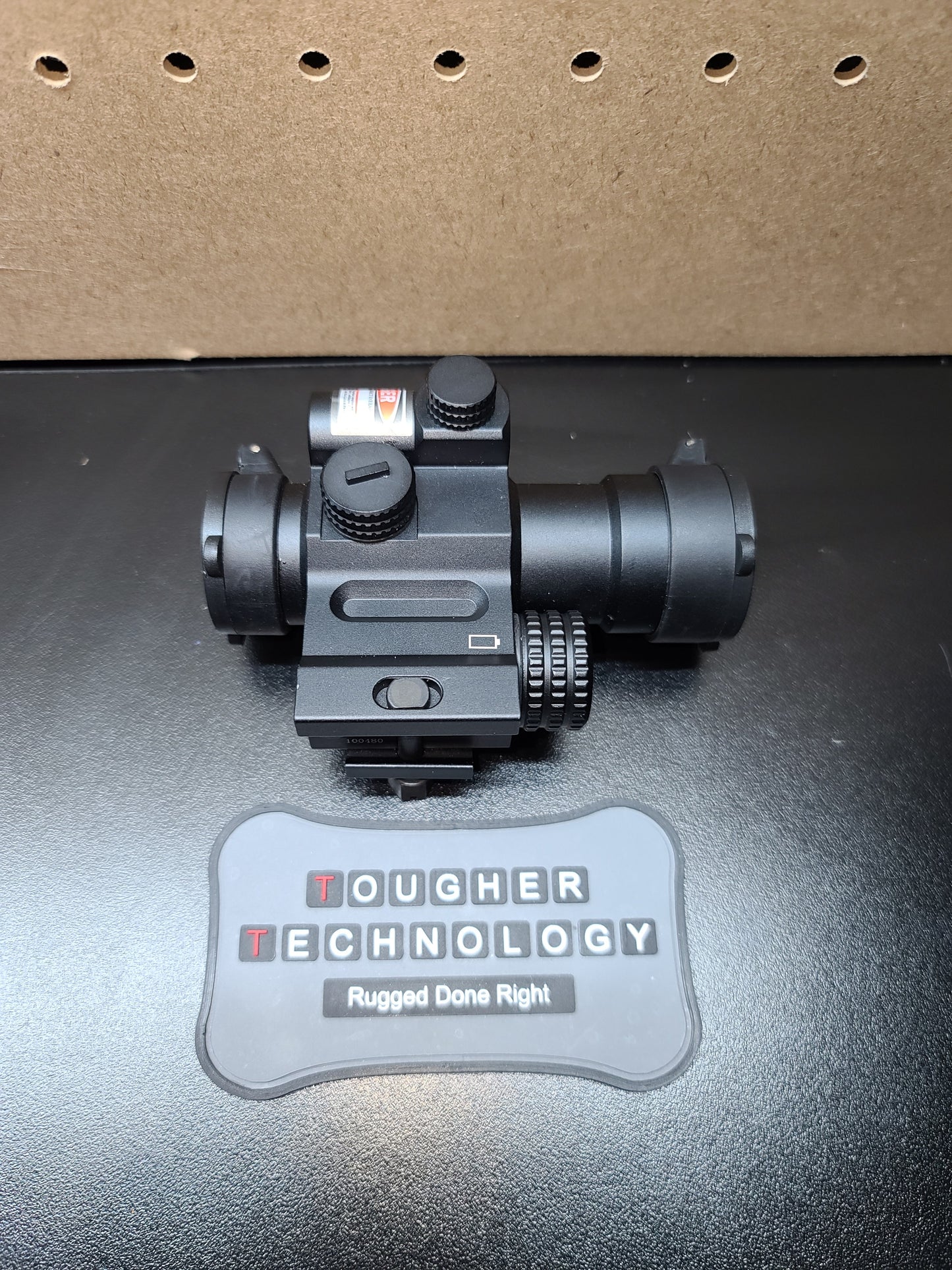 AT3 Tactical LEOS Red Dot Sight with Integrated Laser Sight & Riser